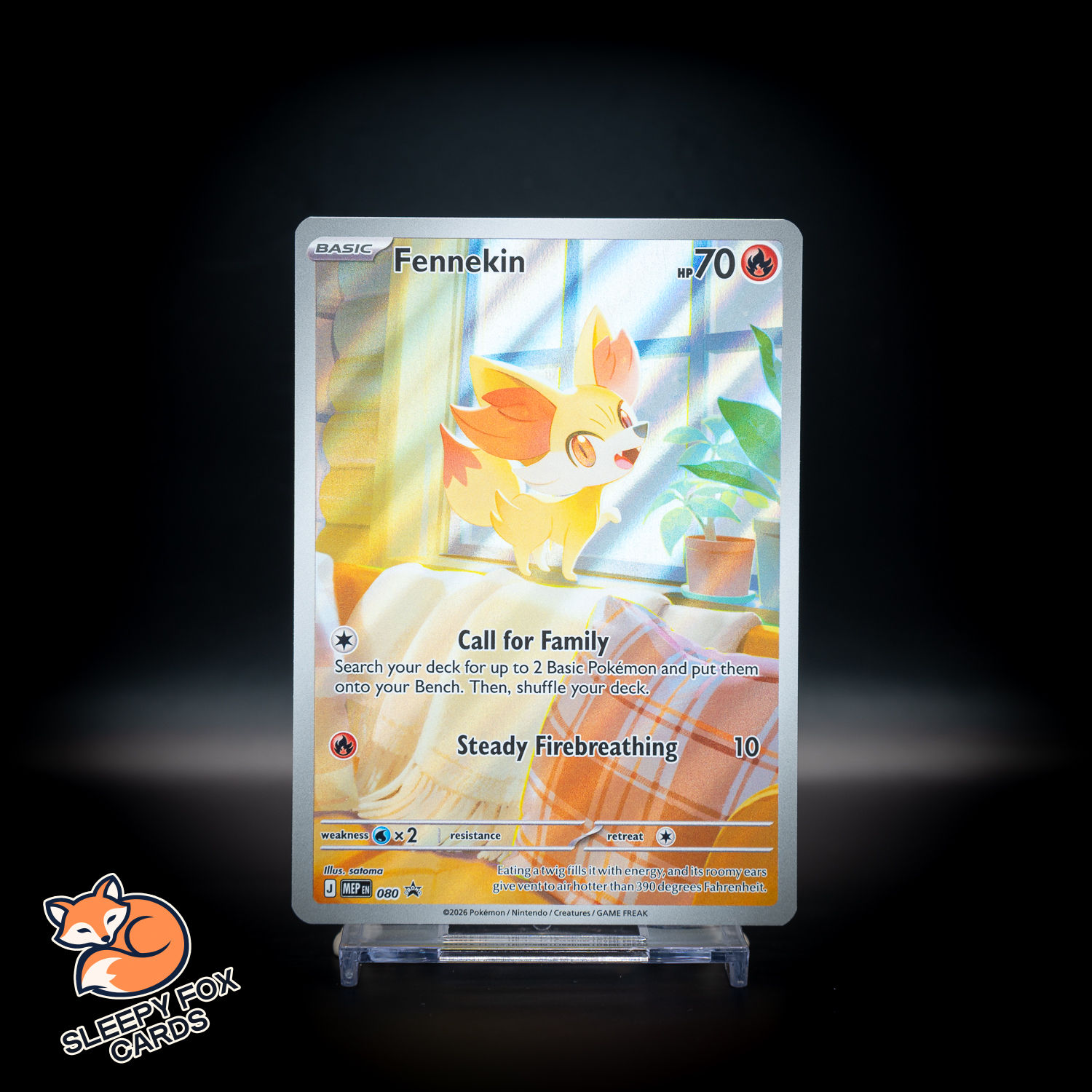 Fennekin Mega Evolutions MEP080 Black Star Promo