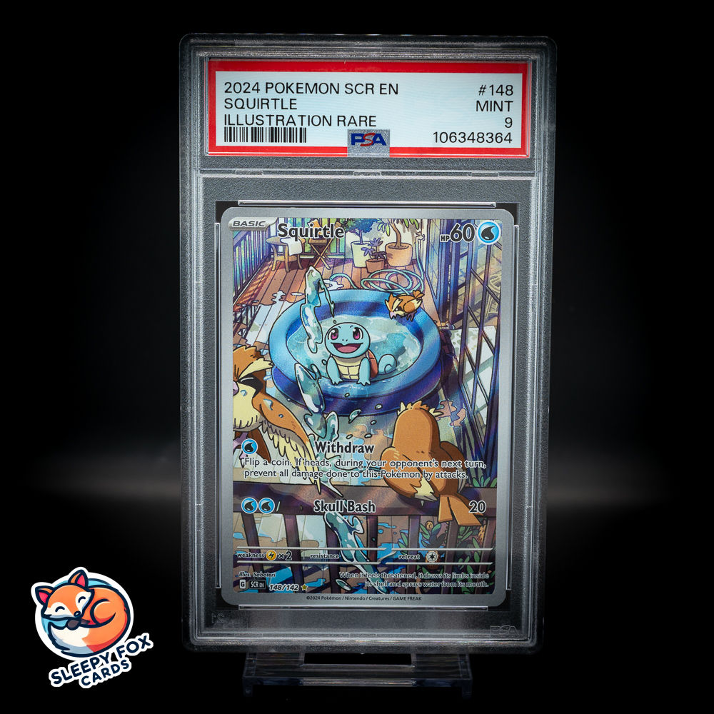 Squirtle Stellar Crown 148/142 Illustration Rare (PSA 9)