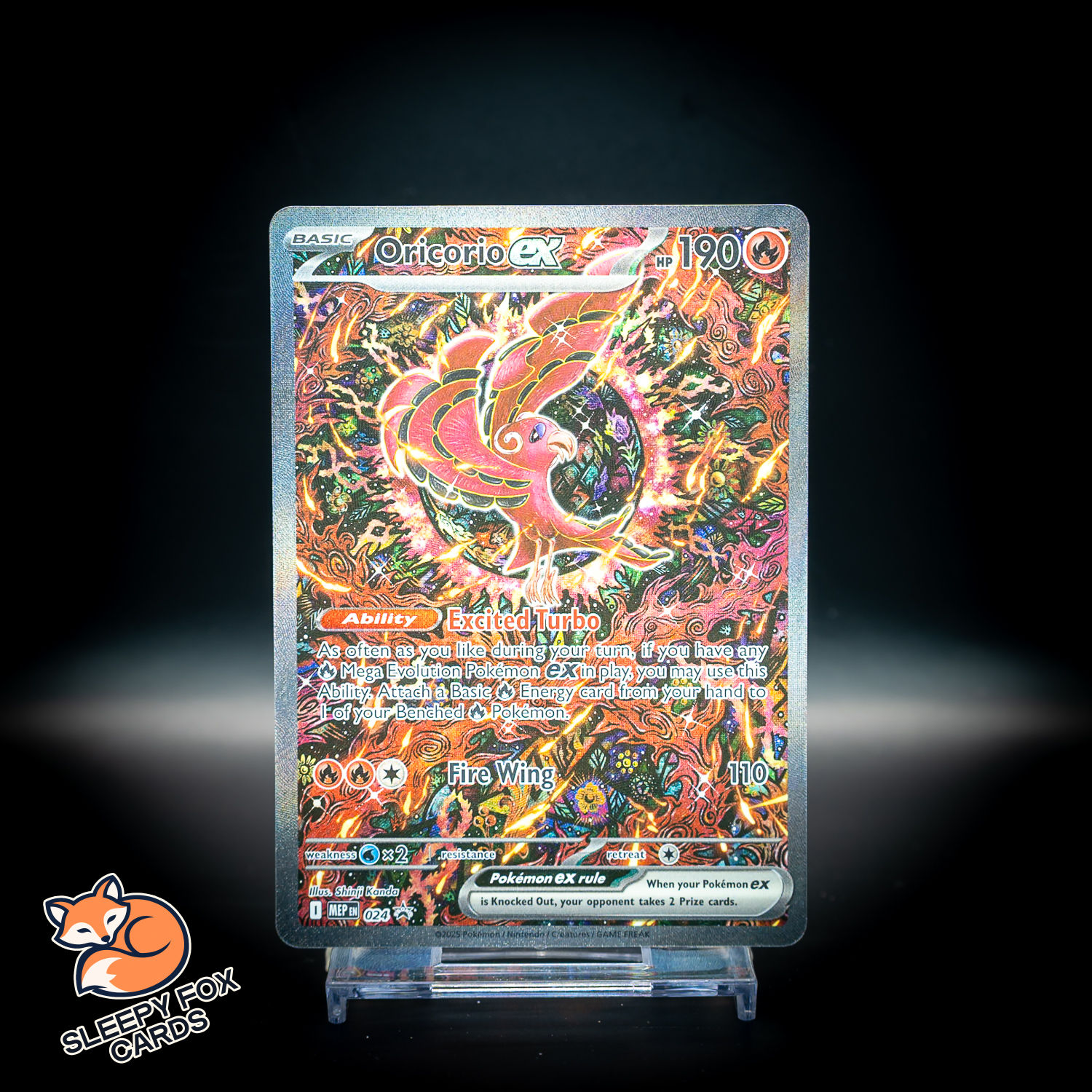 Oricorio ex Mega Evolution MEP024 Black Star Promo
