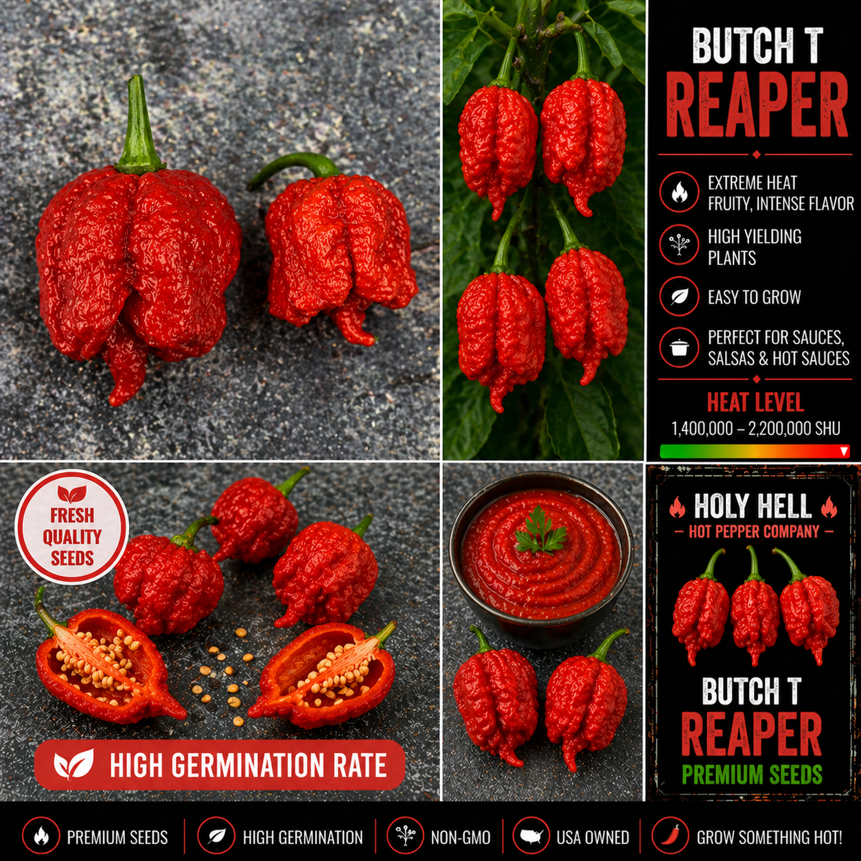 Butch T Reaper Pepper Seeds