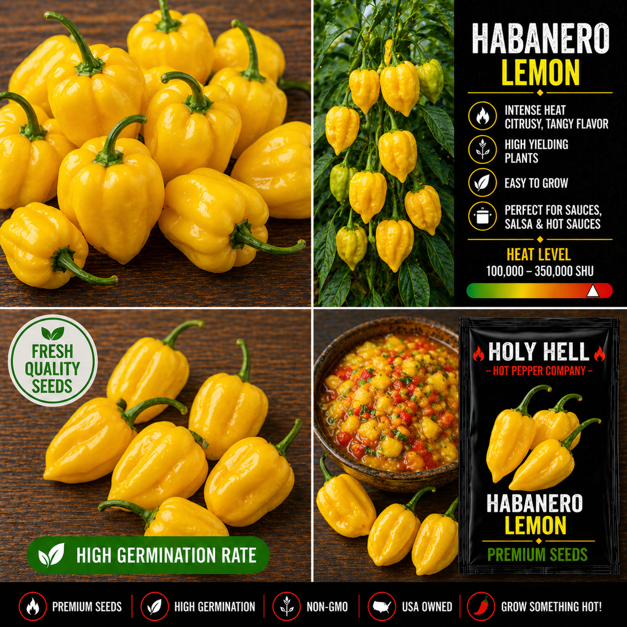Habanero Lemon Pepper Seeds
