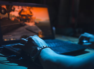 Close-up of Hands Playing Video Games