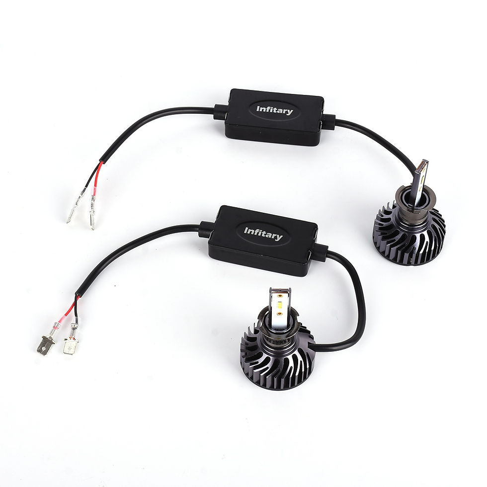 Thumbnail: H3 INFITARY F2 ZES Chip LED Car Headlight Bulb  72W 6500K 12V Auto Headlamp 2Pcs