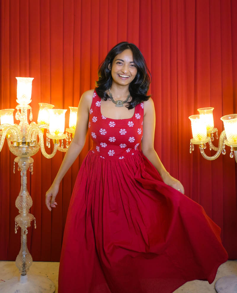 Phuljhuri Laal Corset Dress - Image 8