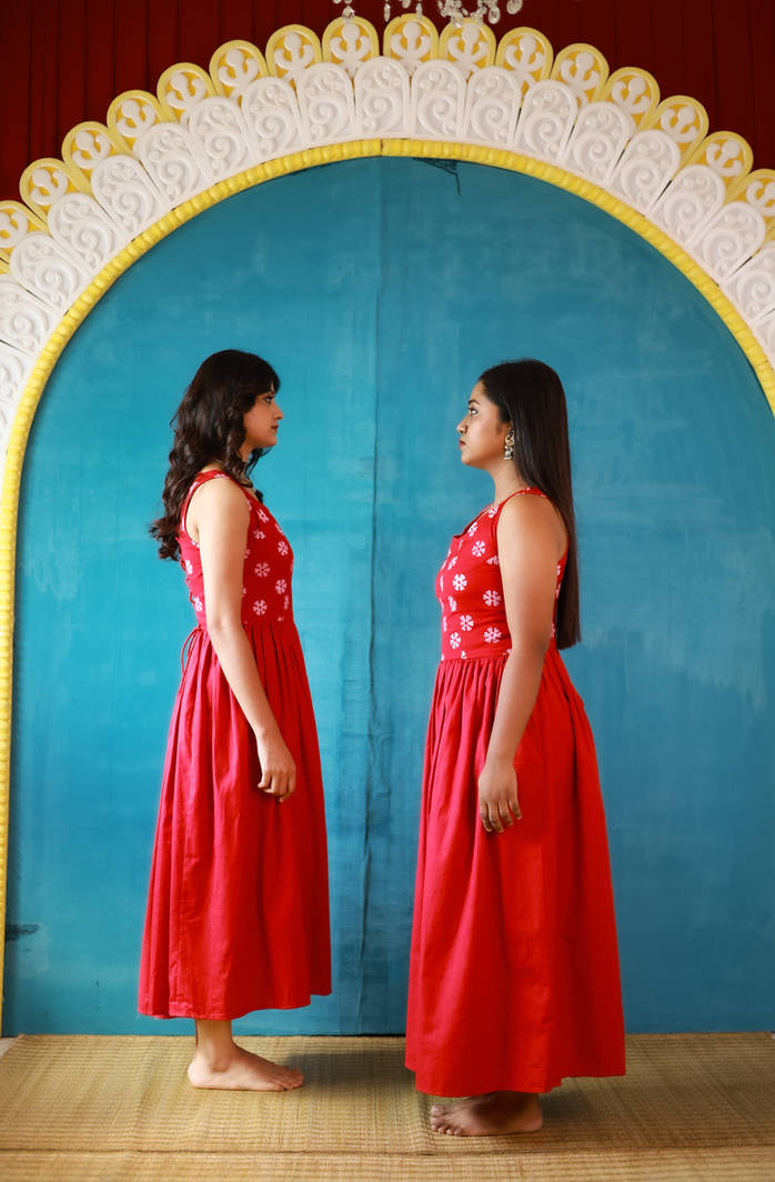 Phuljhuri Laal Corset Dress - Image 3