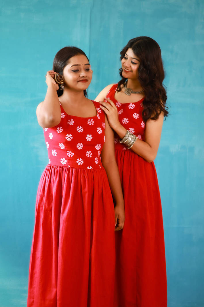 Phuljhuri Laal Corset Dress - Image 4