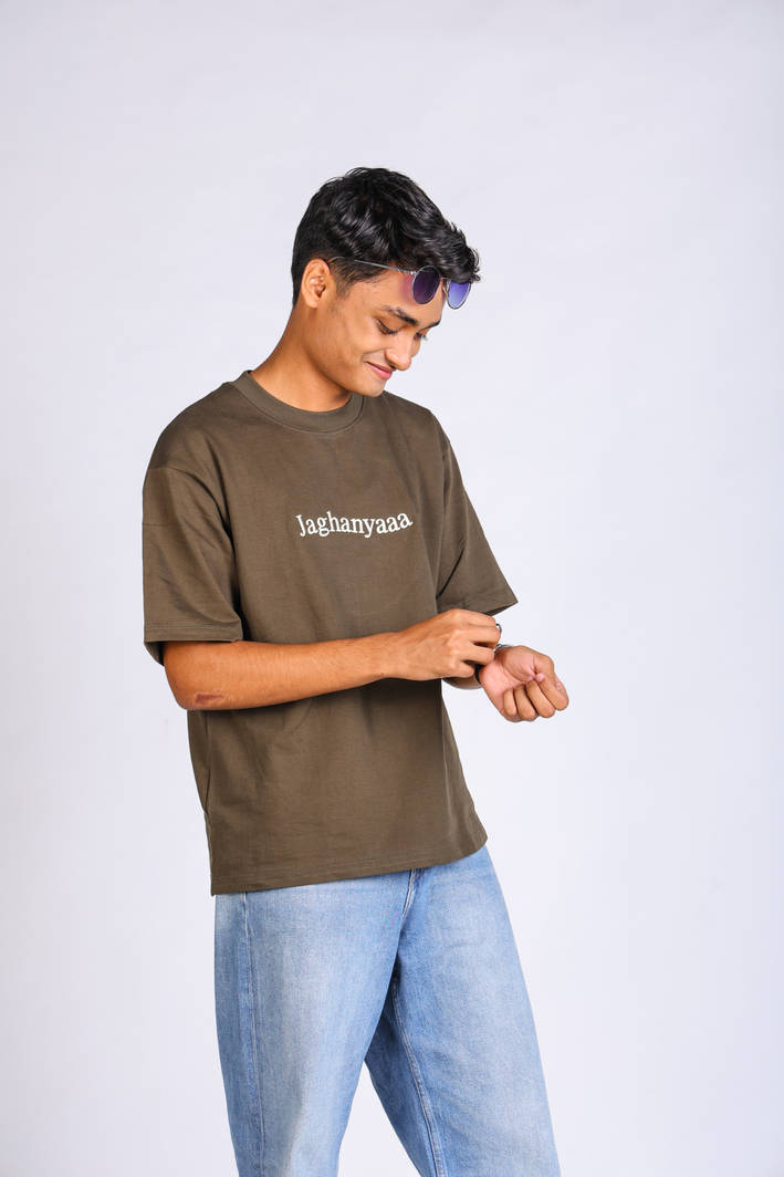 TeeZen: Jaghanyaa Olive Green - Image 3