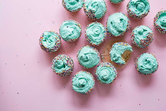 Colorful Frosted Cupcakes