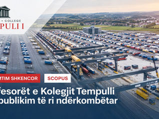 Profesorët e Kolegjit Tempulli publikojnë edhe një hulumtim shkencor në revistë të indeksuar në SCOPUS