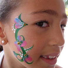 Flower face paint