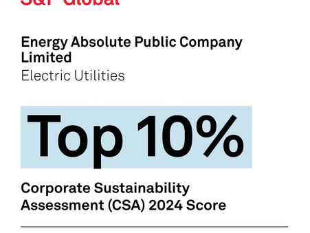 EA ถูกจัดอันดับอยู่ในกลุ่มบริษัท Top 10% ของโลกด้านความยั่งยืน ESGจาก S&P Global Corporate Sustainability Assessment ปี 2568