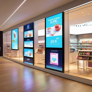 LED Window Film example.
