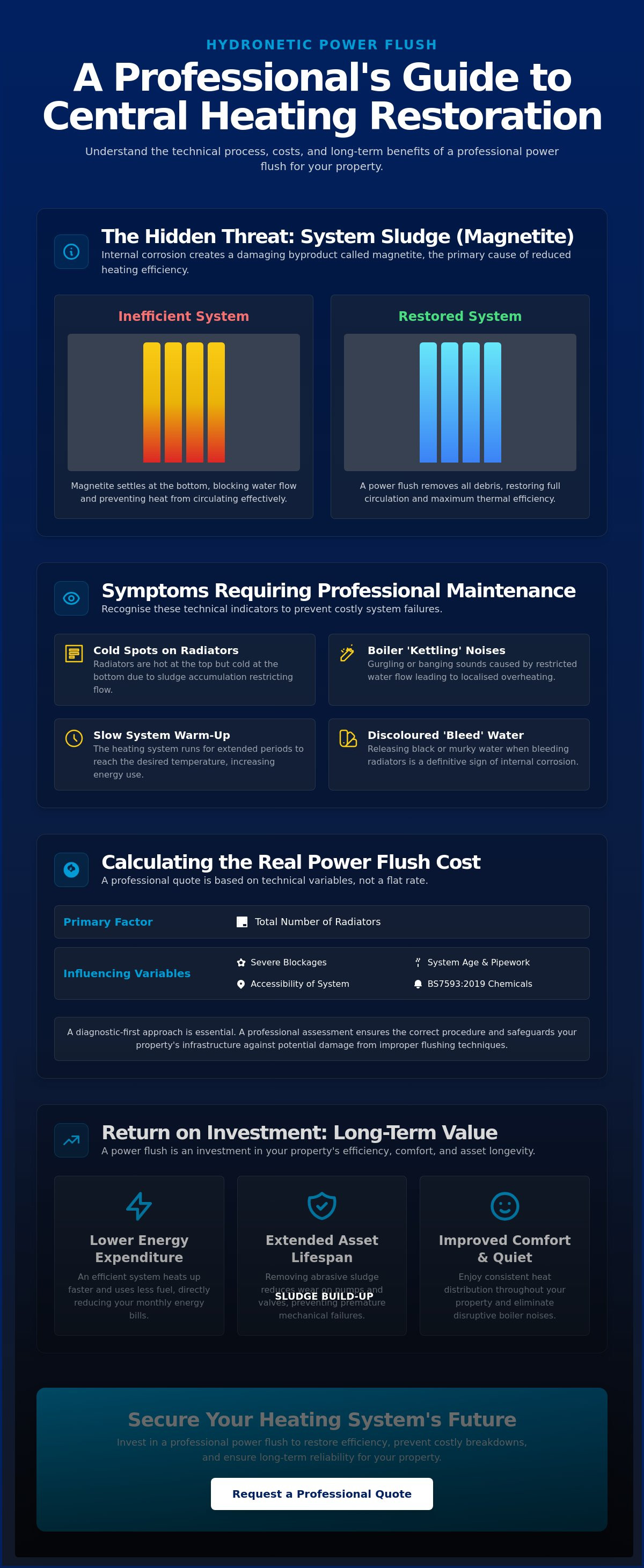 Power flush cost Essex