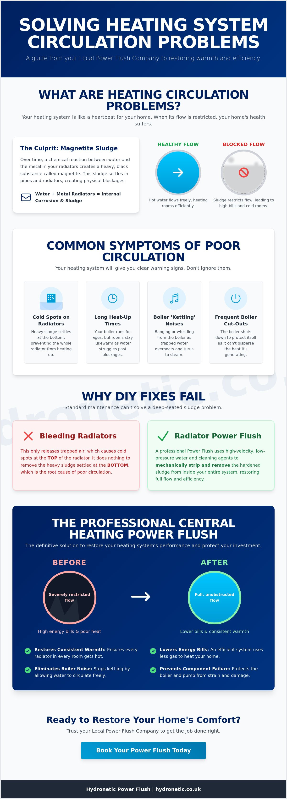 Heating system circulation problems