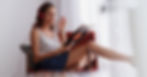 Relax, headphones and woman in apartment with vinyl, retro sound and quality audio on armc