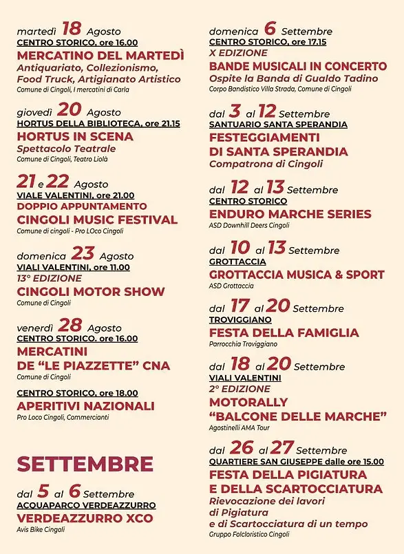 programma estate