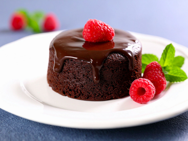 Chocolate Cake with Red Raspberry Wine