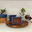 Thumbnail: Small Glazed Bonsai Pot Rectangle Blue 4 Inch Variety