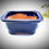 Thumbnail: Small Glazed Bonsai Pot Rectangle Dark Metallic Blue/Black 4 Inch Variety