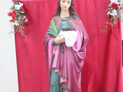 Pariquera-Açu celebra Santa Luzia, a Virgem e Mártir Padroeira dos Olhos.