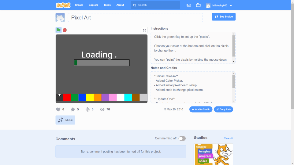 Scratch lesson example 1