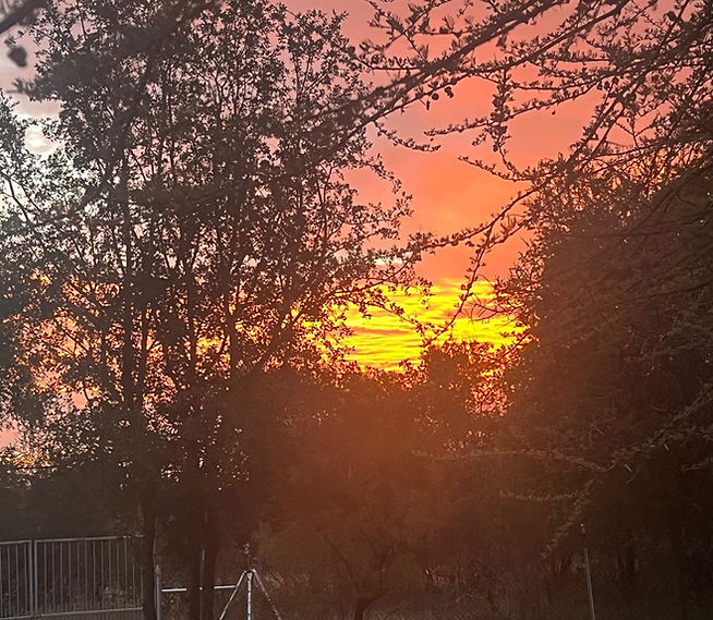 Sunset at Living Enliven Self Love retreat