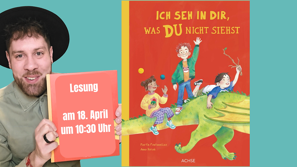 Lesung: "Ich seh in dir, was du nicht siehst" mit Martin Fontanellaz