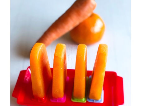 Helados de Frutas y Vegetales. Ideal para incorporar vegetales en los mas pequeños
