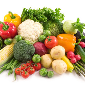 Photograph of vegetables from Agrilinkage's existing media library, illustrating perishable-food distribution; not a FAO field study.