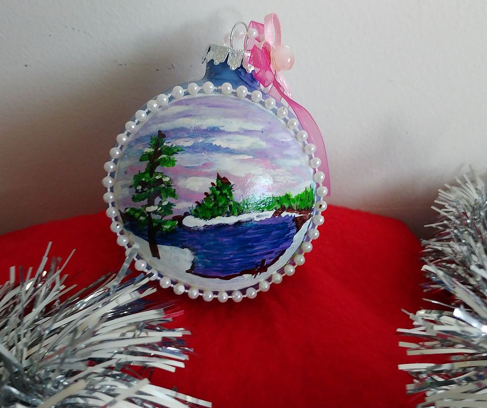 Thumbnail: Handpainted Christmas Ornaments