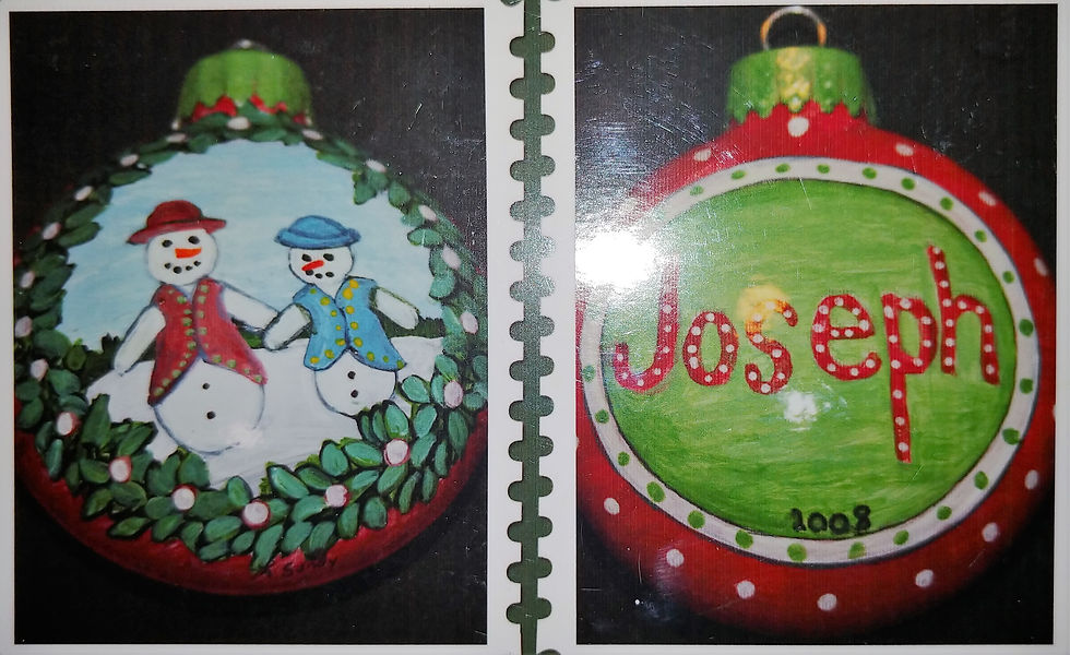 Thumbnail: Handpainted Christmas Ornaments