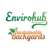Envirohub Bay of Plenty and Sustainable Backyards logos