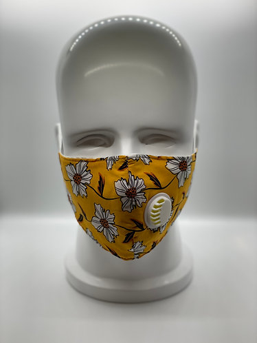 Fashionable 3-Layer Cotton Face Mask with 5-ply Carbon Protection Filter(PM2.5)