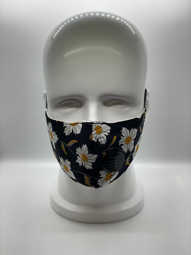 Fashionable 3-Layer Cotton Face Mask with 5-ply Carbon Protection Filter(PM2.5)