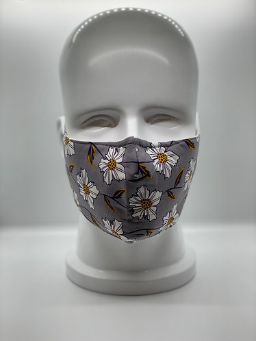 Fashionable 3-Layer Cotton Face Mask with 5-ply Carbon Protection Filter(PM2.5)