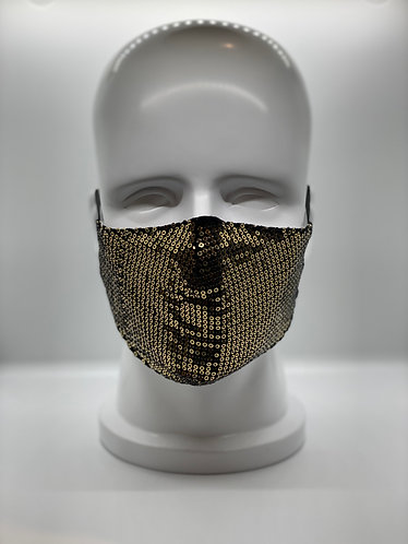 Sequin 2-Layer Cotton Face Mask