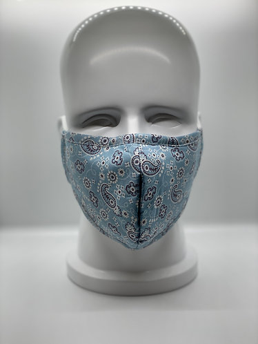 Fashionable 3-Layer Cotton Face Mask with 5-ply Carbon Protection Filter(PM2.5)