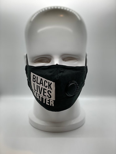 Black Lives Matter Graphic Printed 3-Layer Cotton Face Mask