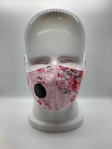 Fashionable 2-Layer Cotton Face Mask with 5-ply Carbon Protection Filter(PM2.5)
