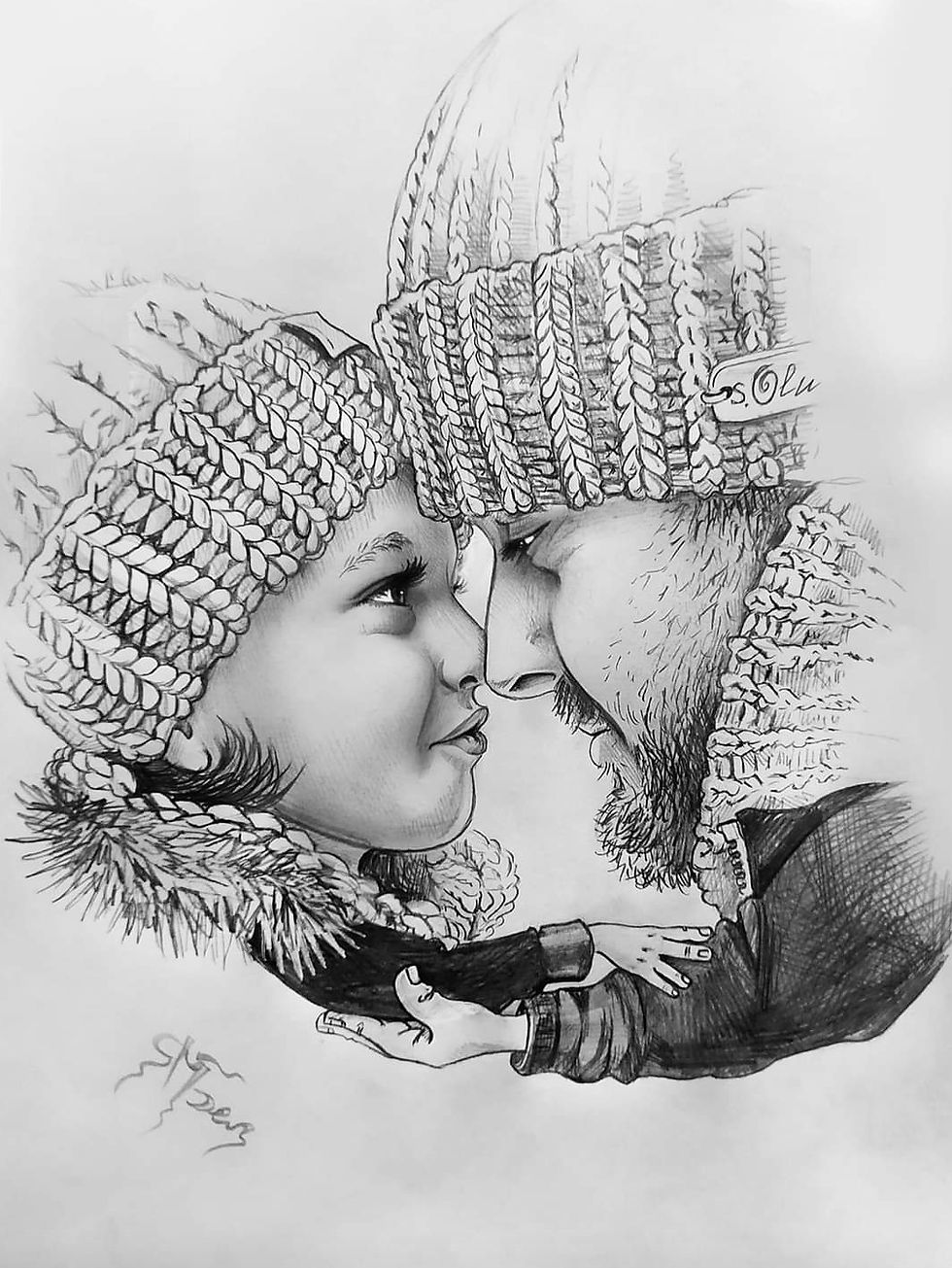 Thumbnail: Парный чёрно-белый рисунок