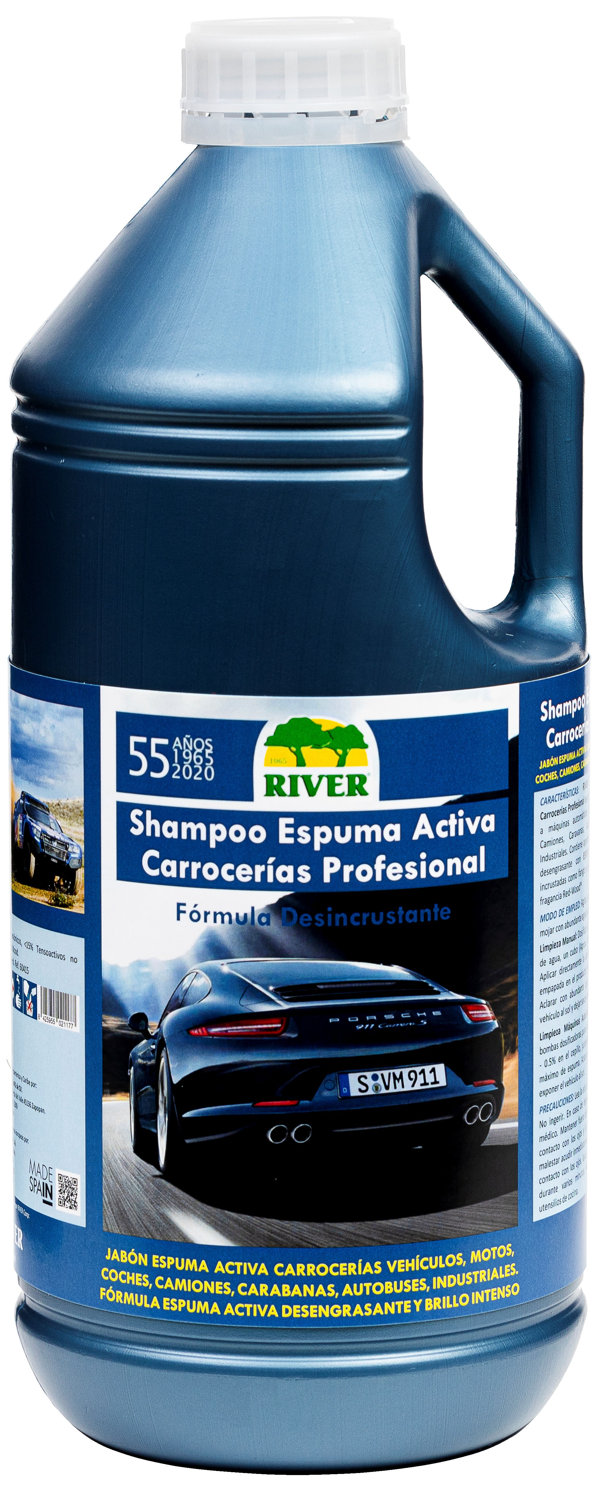 Shampoo Espuma Activa Blanca Carrocerías Profesional 4 Lt.