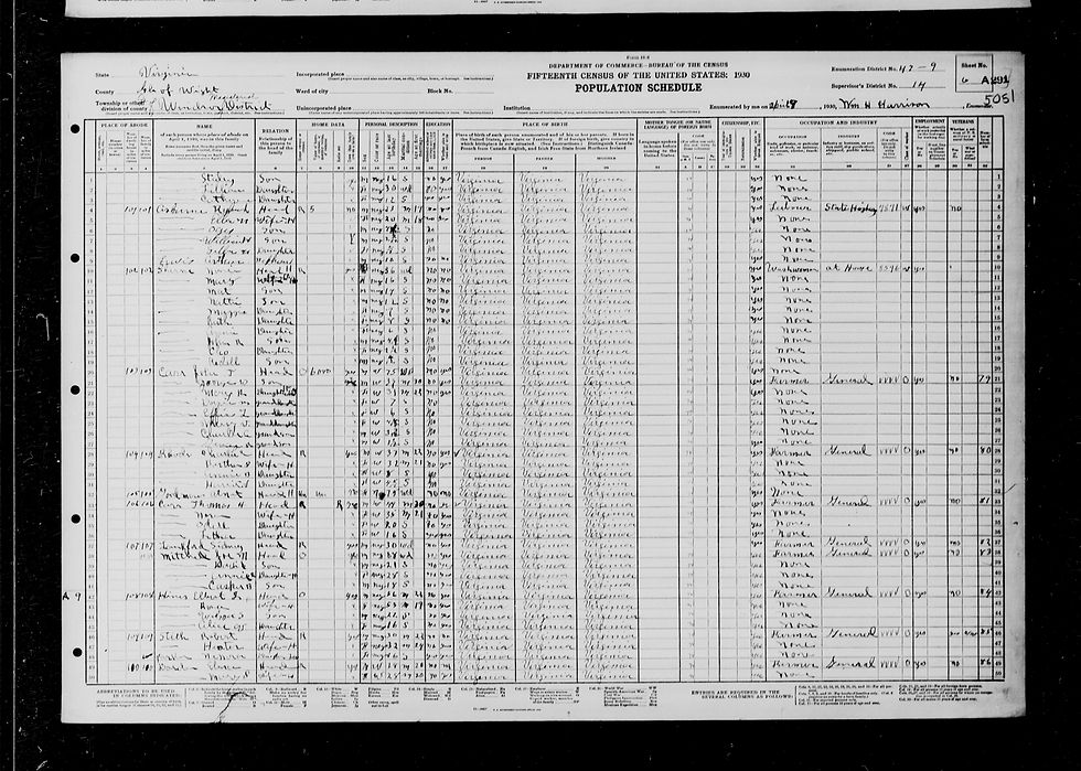 "United States, Census, 1930", FamilySearch (https://www.familysearch.org/ark:/61903/1:1:CXSP-5ZM: Tue Jan 21 10:22:14 UTC 2025), Entry for Joe M Mitchell and David Mitchell, 1930.