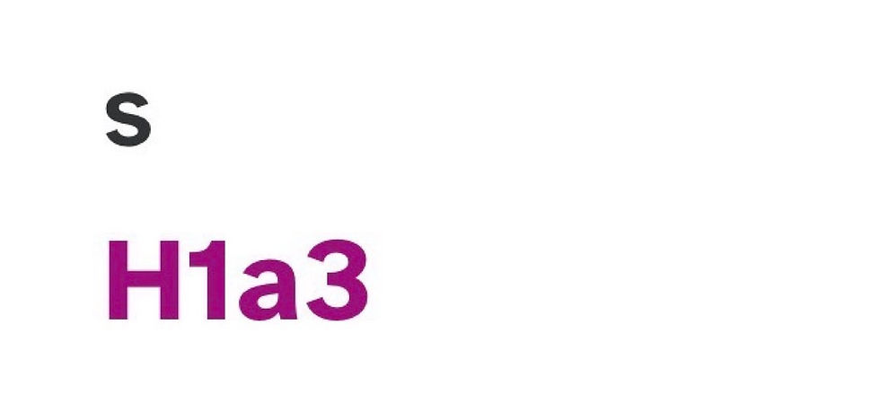 This descendant's mother is Cecelia Mitchell, the daughter of Cora Mitchell, whose mother is Julia English, the daughter of Parma English. According to 23andMe, their maternal haplogroup is H1a3, which is European in origin.