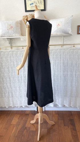 中古】18AW ルネ Rene 容易く basic 切替 ベロア ワンピース ドレス 