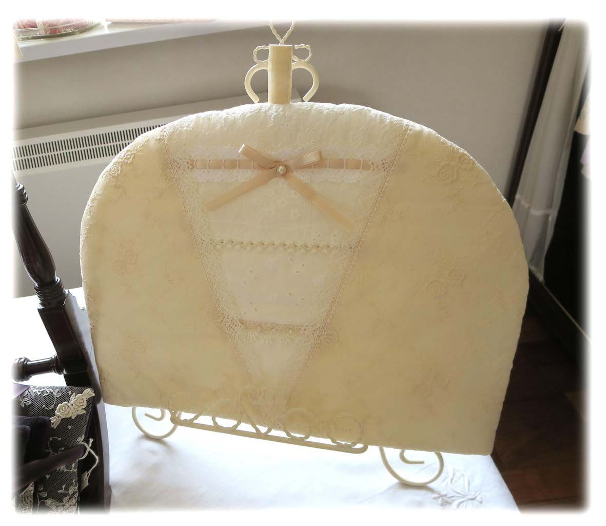 レース＆レースのティーコゼー〈L・マット付き〉