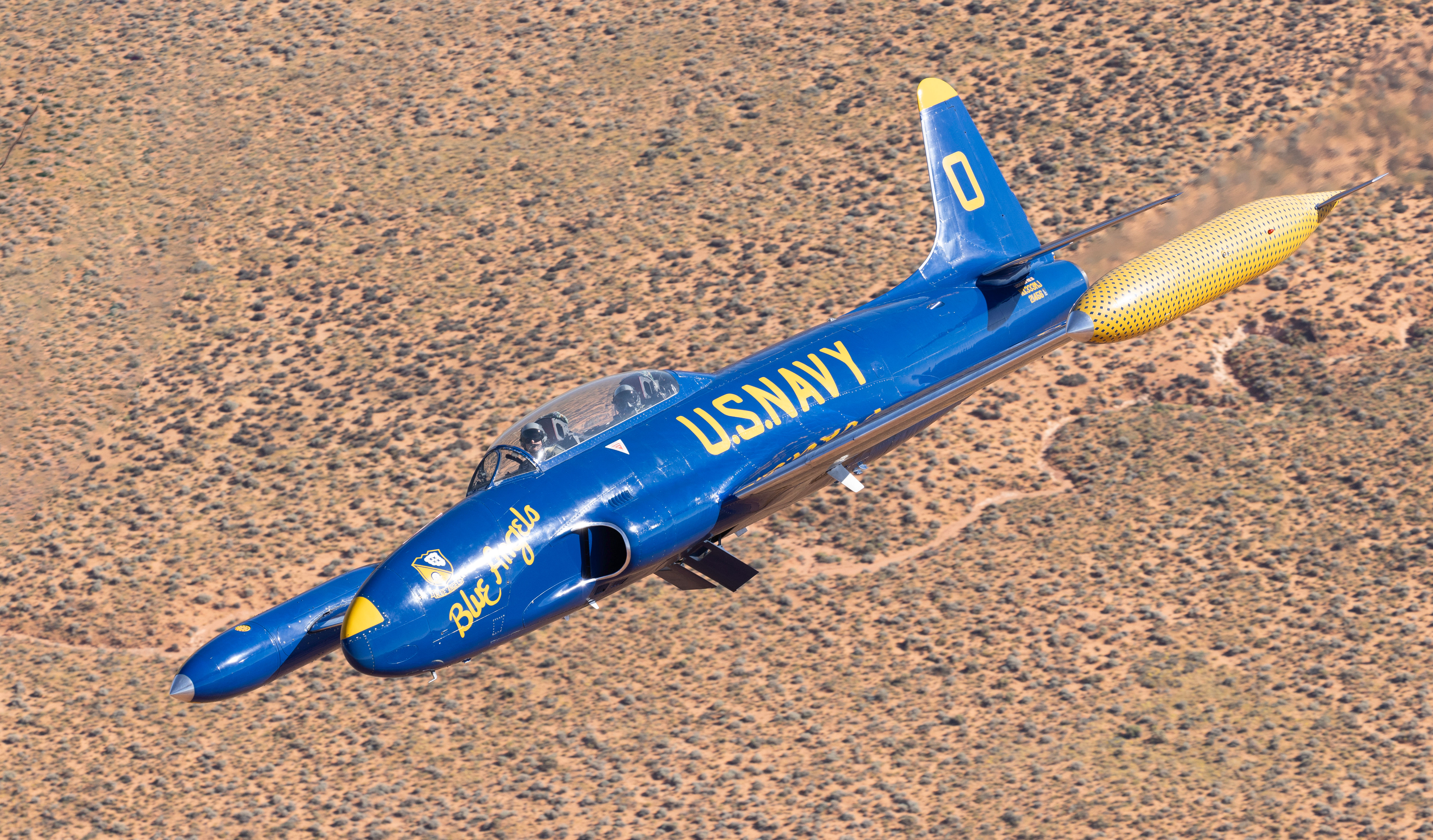 T-33 in break over Southern Utah
