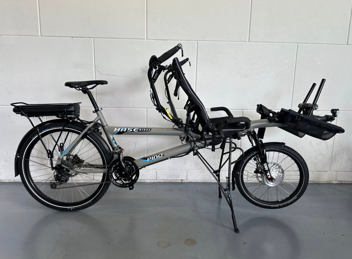 Prachtige Hase Pino ouder-kind tandem, elektrisch, garantie!