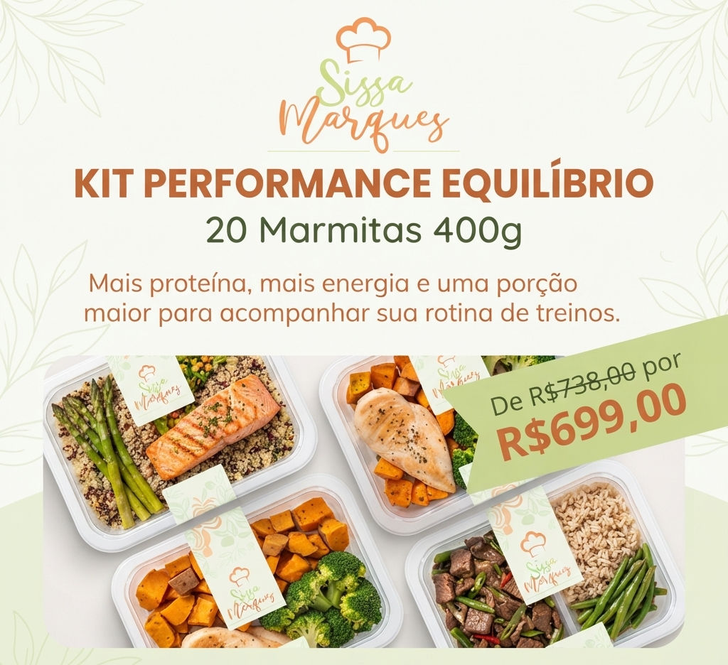 Kit Performance Equilíbrio – 20 Marmitas 400g
