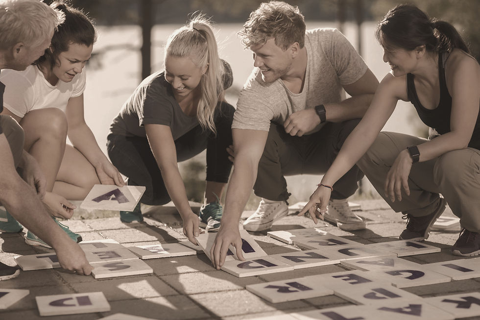 Attività di puzzle di gruppo