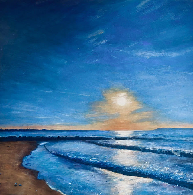 karin_perrin_art_Golden_Sunset_over_the_Bay